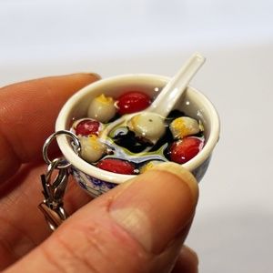 MINI SOUP BOWL WITH STRAP, CELL PHONE CHARM - GIFT FOR KIDS